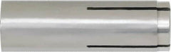 Powers Fasteners - 1/2" Diam, 5/8" Drill, 2" OAL, Drop-In Concrete Anchor - 316 Stainless Steel, Hammer Drive, 13/16" Thread Length - Americas Industrial Supply
