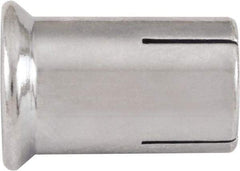 Powers Fasteners - 1/4" Diam, 3/8" Drill, 5/8" OAL, Drop-In Concrete Anchor - 1008 Carbon Steel, Zinc-Plated Finish, Hammer Drive, 3/8" Thread Length - Americas Industrial Supply