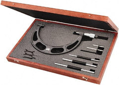 Starrett - Interchangeable-Anvil Micrometers Operation Type: Mechanical Minimum Measurement (Decimal Inch): 6.0000 - Americas Industrial Supply