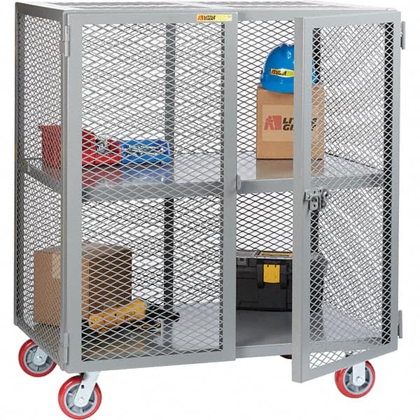 Little Giant - 1 Shelf Mobile Storage Cabinet - Steel, 73" Wide x 33" Deep x 57" High - Americas Industrial Supply
