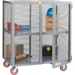 Little Giant - 1 Shelf Mobile Storage Cabinet - Steel, 73" Wide x 33" Deep x 57" High - Americas Industrial Supply