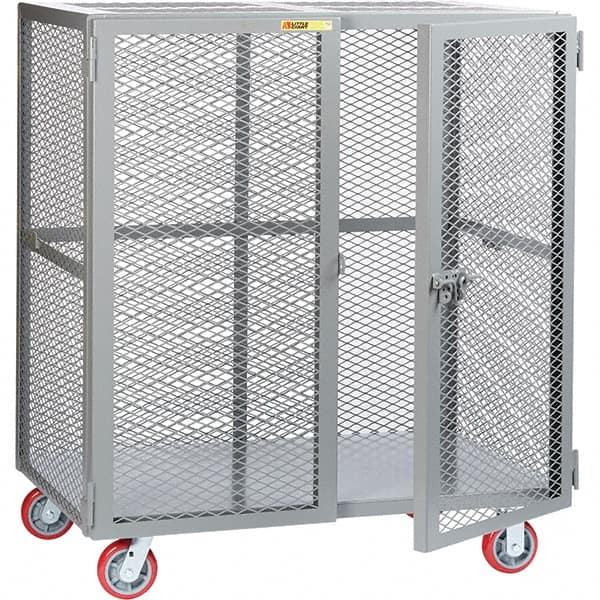 Little Giant - 1 Shelf Mobile Storage Cabinet - Steel, 61" Wide x 33" Deep x 57" High - Americas Industrial Supply