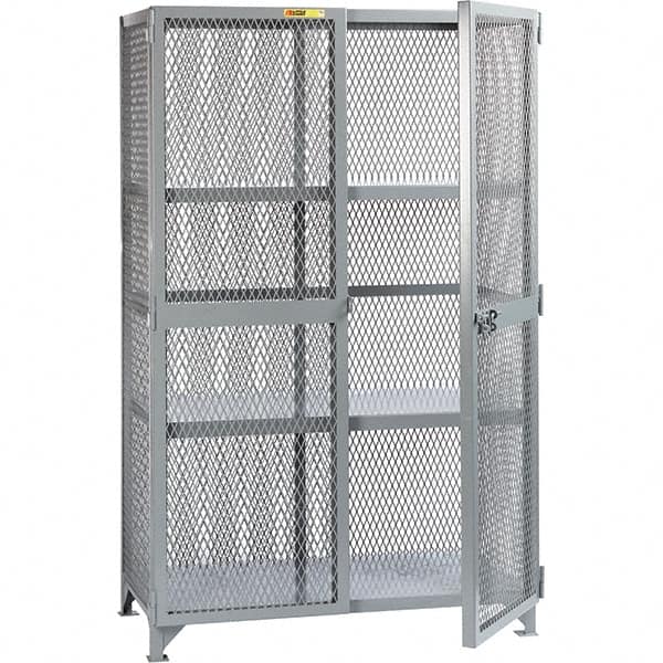 Little Giant - 2 Shelf Storage Cabinet - Steel, 73" Wide x 33" Deep x 78" High - Americas Industrial Supply