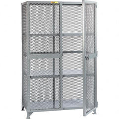 Little Giant - 2 Shelf Storage Cabinet - Steel, 73" Wide x 33" Deep x 78" High - Americas Industrial Supply