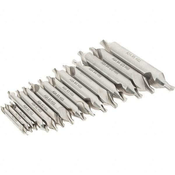 Magafor - Combination Drill & Countersink Sets Minimum Trade Size: #1 Maximum Trade Size: #5 - Americas Industrial Supply