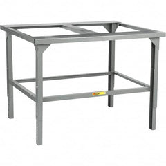 Little Giant - 43-1/2 Wide x 48" Deep x 43-1/2" High, Steel Workbench - Adjustable Height Legs - Americas Industrial Supply