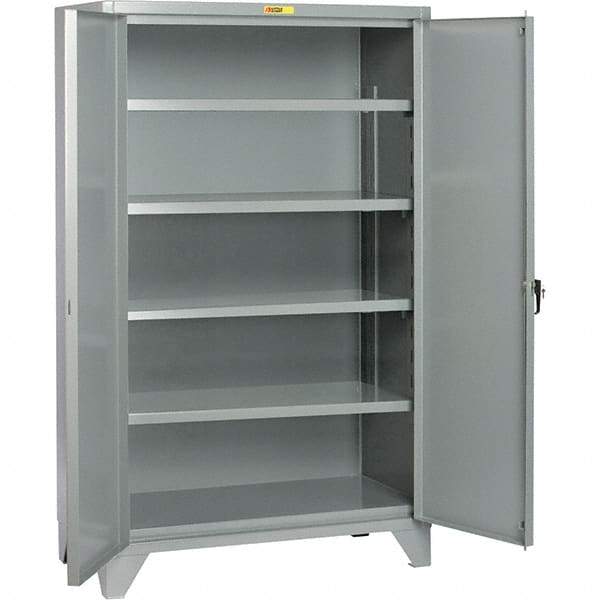 Little Giant - 4 Shelf Storage Cabinet - Steel, 48" Wide x 32" Deep x 78" High - Americas Industrial Supply