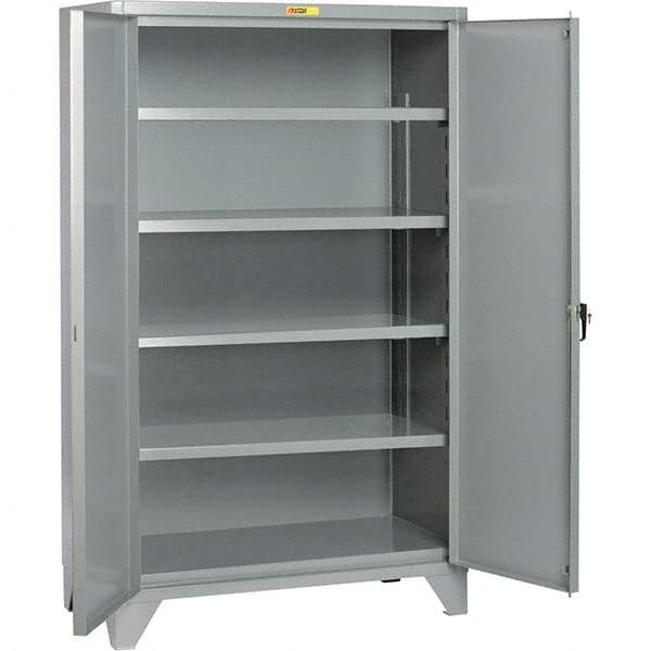 Little Giant - 4 Shelf Storage Cabinet - Steel, 60" Wide x 32" Deep x 78" High - Americas Industrial Supply