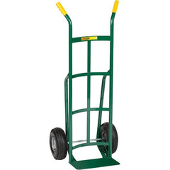 Little Giant - 800 Lb Capacity 49" OAH Hand Truck - Dual Handle, Steel, Pneumatic Wheels - Americas Industrial Supply
