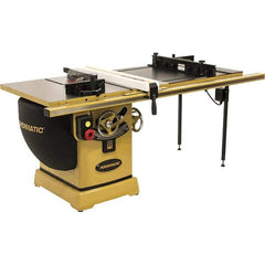 Jet - 10" Blade Diam, 5/8" Arbor Diam, 1 Phase Table Saw - 3 hp, 230 Volt, 11-1/4" Cutting Depth - Americas Industrial Supply