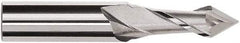 Magafor - 0.8mm Diam, 1/16" LOC, 2 Flute, 60° Point Angle, Solid Carbide Drill Mill - Bright Finish, 1-1/2" OAL, 0.118" Shank Diam - Americas Industrial Supply