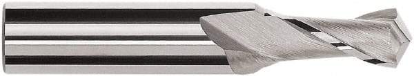 Magafor - 12mm Diam, 0.79" LOC, 2 Flute, 120° Point Angle, Solid Carbide Drill Mill - Bright Finish, 2-3/4" OAL, 0.472" Shank Diam - Americas Industrial Supply