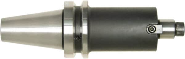 Bilz - HSK63A Taper Shank 3/4" Pilot Diam Shell Mill Holder - 2" Flange to Nose End Projection, 1-3/4" Nose Diam, 3/8-24 Lock Screw, Through-Spindle Coolant - Exact Industrial Supply