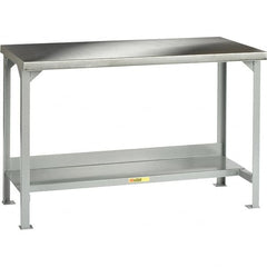 Little Giant - 48 Wide x 30" Deep x 36" High, Steel Workbench - Fixed Legs - Americas Industrial Supply