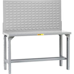 Little Giant - 60 Wide x 24" Deep x 65" High, Steel Workbench - Adjustable Height Legs - Americas Industrial Supply