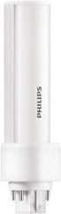 Philips - 5 Watt LED Commercial/Industrial 2 Pin Lamp - 2,700°K Color Temp, 580 Lumens, 60 Volts, PLC, 50,000 hr Avg Life - Americas Industrial Supply