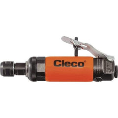 Cleco - 1/4" Collet, Straight Handle, Air Straight Die Grinder - 25,000 RPM, Front Exhaust, 23 CFM, 0.5 hp, 6.2 bar, 1/4" Inlet - Americas Industrial Supply