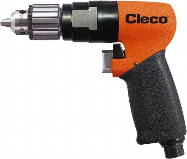 Cleco - 3/8" Keyed Chuck - Pistol Grip Handle, 2,800 RPM, 0.2 LPS, 25 CFM, 1 hp, 90 psi - Americas Industrial Supply