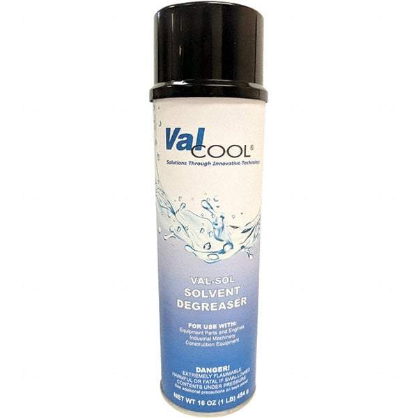 ValCool - 20 oz Can Cleaner/Degreaser - Aerosol, Solvent-Based, Unscented - Americas Industrial Supply