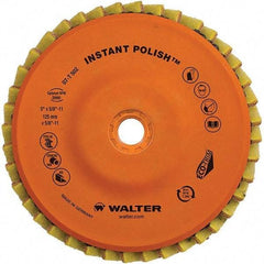 WALTER Surface Technologies - 5" Disc Diam, 5/8-11 Center Hole, Type 27 Aluminum Oxide Flap Disc - 7,300 Max RPM, Cloth Backing, Arbor Attaching System, Non-Woven - Americas Industrial Supply