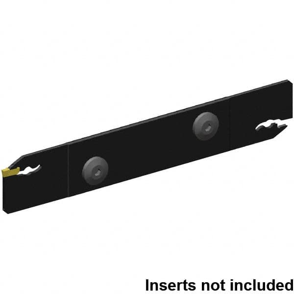 Kennametal - 32mm Blade Height, 2.4mm Blade Width, 150.25mm OAL, Neutral Cut, Double End Indexable Cut-Off Blade - 33mm Max Depth of Cut, EVBS Blade, Beyond Evolution Series - Americas Industrial Supply