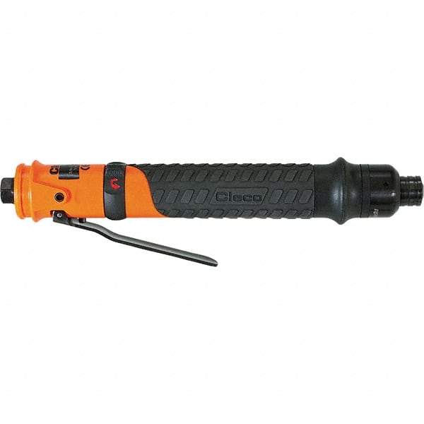 Cleco - 1/4" Bit Holder, 260 RPM, Inline Handle Air Screwdriver - 0.3 to 3.8 Ft/Lb Torque, 1/8" Inlet, 11 CFM - Americas Industrial Supply