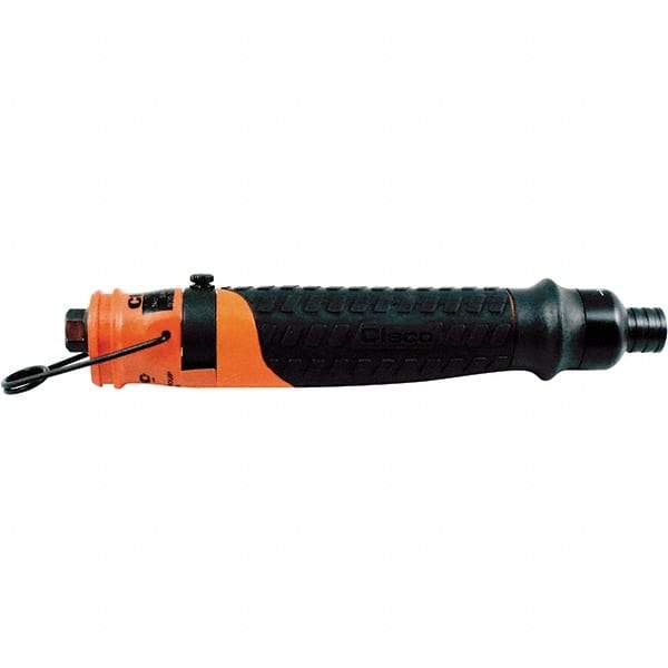 Cleco - 1/4" Bit Holder, 2,300 RPM, Inline Handle Air Screwdriver - 0.3 to 1.6 Ft/Lb Torque, 1/8" Inlet, 11 CFM - Americas Industrial Supply