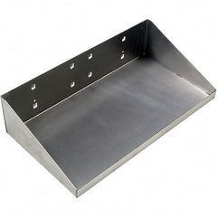 Triton - Stainless Steel Pegboard Shelf - For Use with Stainless Steel Square Hole LocBoards Pegboards - Americas Industrial Supply
