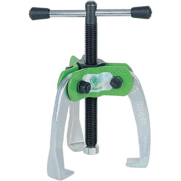 KUKKO - 3 Jaw, 1/4" to 2-3/8" Spread, 1-1/2 Ton Capacity, Jaw Puller - 2" Reach, For Bearings, Gears, Discs - Americas Industrial Supply