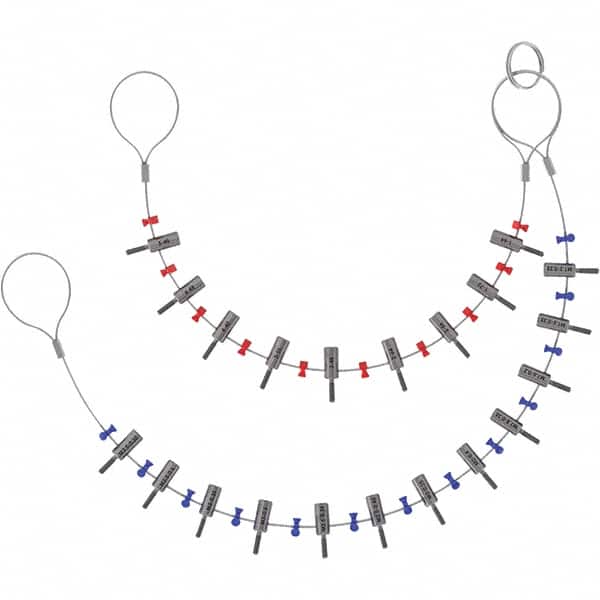 Value Collection - Screw Pitch Gages Threads per Inch Range: 3-3/8 - 85 Pitch Range (mm): 1.50-3.00 - Americas Industrial Supply