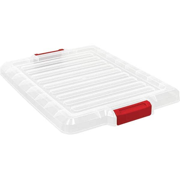 Quantum Storage - Tote & Storage Container Lids For Use With: Quantum Storage Systems - LC191507CL Width (Decimal Inch): 16.5000 - Americas Industrial Supply