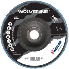 7″ Vortec Pro Abrasive Flap Disc, Angled, Phenolic Backing, 36Z, 7/8″ Arbor Hole - Americas Industrial Supply