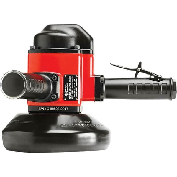 Chicago Pneumatic - 7" Wheel Diam, 8,500 RPM, Pneumatic Angle & Disc Grinder - 5/8-11 Spindle, 110 CFM, Side Exhaust - Americas Industrial Supply