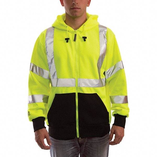 Tingley - Size M Jacket - High Visbility Lime, Polyester, Zipper Closure, 40 to 42" Chest - Americas Industrial Supply