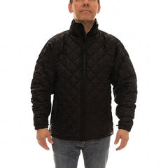 Tingley - Size S Jacket - Black, Polyester, Zipper Closure, 36 to 38" Chest - Americas Industrial Supply
