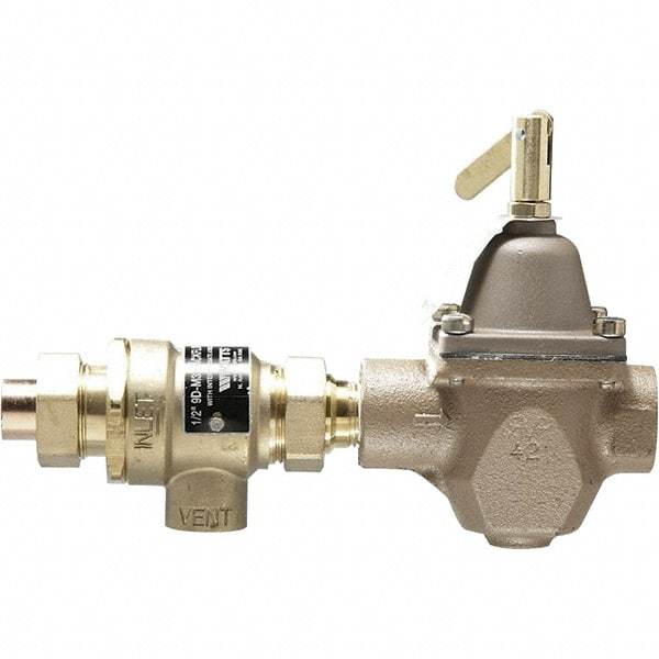 Watts - 1/2" Fit, Dual Check with Atmospheric Vent - Brass - Americas Industrial Supply