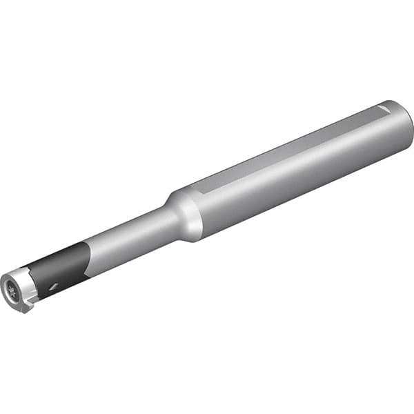 Vargus - Internal Thread, Right Hand Cut, 12mm Shank Width x 11.5mm Shank Height Indexable Threading Toolholder - 80.5mm OAL, V08TH Insert Compatibility, CV Toolholder, Series Mini-V - Americas Industrial Supply