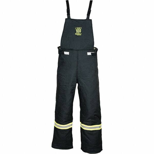Oberon - Size 2XL, Black, Zippered with Flap, Arc Flash Bib Overall - 50" Chest, Aramid - Americas Industrial Supply