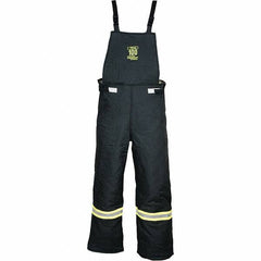 Oberon - Size 2XL, Black, Zippered with Flap, Arc Flash Bib Overall - 50" Chest, Aramid - Americas Industrial Supply