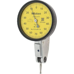 Mitutoyo - Dial Test Indicators Maximum Measurement (mm): 0.14 Dial Graduation (mm): 0.0010 - Americas Industrial Supply