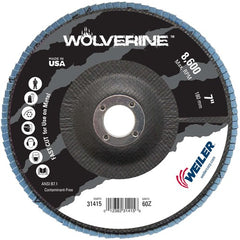 7″ Vortec Pro Abrasive Flap Disc, Flat, Phenolic Backing, 60Z, 7/8″ Arbor Hole - Americas Industrial Supply