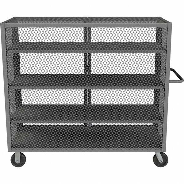 Durham - 2,000 Lb Capacity 4-Shelf Security Mesh Truck - Americas Industrial Supply