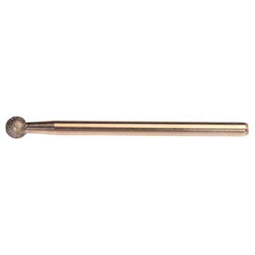 1/4″ Electroplated CBN Mandrel 100 Grit Spherical Ball end - Americas Industrial Supply