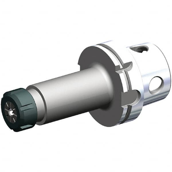 Kennametal - 0.5mm to 10mm Capacity, 100mm Projection, Modular Connection, ER16 Collet Chuck - 131.95mm OAL, 63mm Shank Diam - Exact Industrial Supply