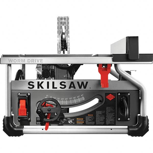 Skilsaw - 10" Blade Diam, Table Saw - 5,300 RPM, 13-13/32" Table Depth x 20" Table Width, 120 Volts, 15 Amps, 5/8" Arbor - Americas Industrial Supply