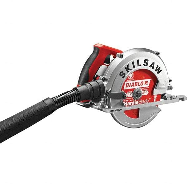 Skilsaw - 15 Amps, 7-1/4" Blade Diam, 5,300 RPM, Electric Circular Saw - 120 Volts, 10' Cord Length, 5/8" Arbor Hole, Left Blade - Americas Industrial Supply