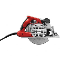 Skilsaw - 15 Amps, 7-1/4" Blade Diam, 5,300 RPM, Electric Circular Saw - 120 Volts, 10' Cord Length, 5/8" Arbor Hole, Left Blade - Americas Industrial Supply