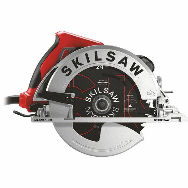 Skilsaw - 15 Amps, 7-1/4" Blade Diam, 5,300 RPM, Electric Circular Saw - 120 Volts, 10' Cord Length, 5/8" Arbor Hole, Left Blade - Americas Industrial Supply