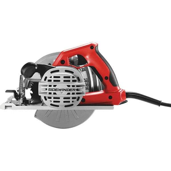 Skilsaw - 15 Amps, 7-1/4" Blade Diam, 5,300 RPM, Electric Circular Saw - 120 Volts, 10' Cord Length, 5/8" Arbor Hole, Left Blade - Americas Industrial Supply