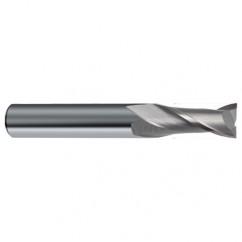 1 Dia. x 4 Overall Length 2-Flute Square End Solid Carbide SE End Mill-Round Shank-Center Cut-Uncoated - Americas Industrial Supply